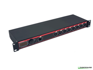 Swisson XND-8R3 19" 8 Port S-ACN/ARTNET Node XLR 3-pol